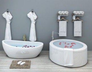 现代浴缸3D模型下载