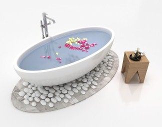 现代浴缸3D模型下载