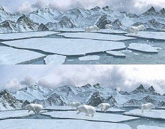 现代雪景3D模型下载