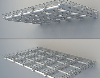 现代遮雨棚3D模型下载