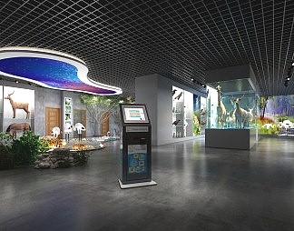 现代展厅3D模型下载