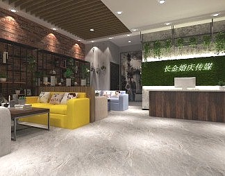 工业LOFT婚纱摄影店3D模型下载