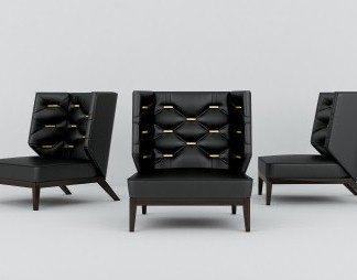 后现代单人沙发3D模型下载