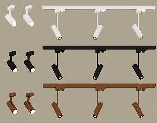 现代射灯3D模型下载