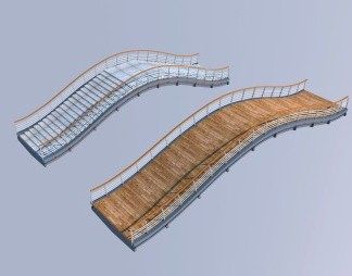 现代桥3D模型下载