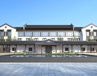 中式古建3D模型下载