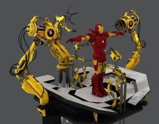 现代钢铁侠3D模型下载