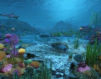 现代海底世界3D模型下载