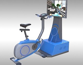 现代VR自行车3D模型下载