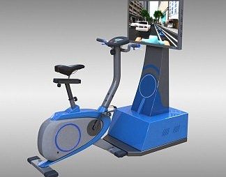 现代VR自行车3D模型下载