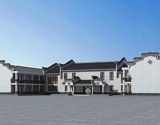 中式古建3D模型下载