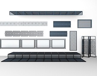 工业LOFT隔断3D模型下载