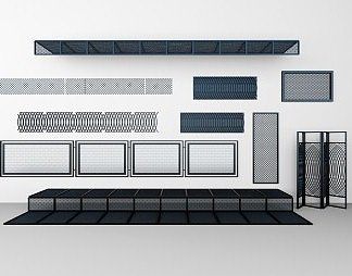 工业LOFT隔断3D模型下载