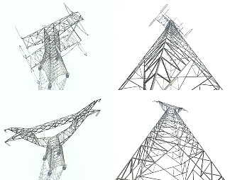 现代电塔3D模型下载