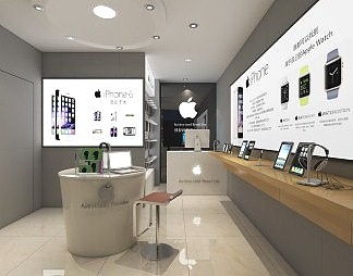 现代手机店3D模型下载