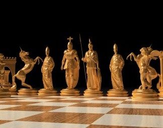 欧式国际象棋3D模型下载