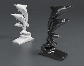 现代雕塑3D模型下载