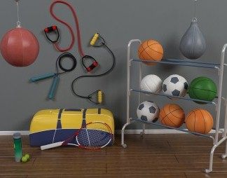 现代体育用品3D模型下载
