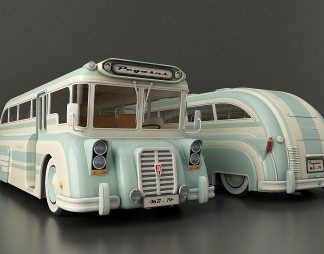现代巴士3D模型下载