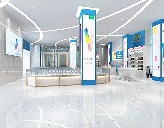 现代手机店3D模型下载