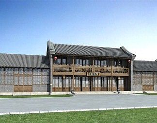 中式古建3D模型下载