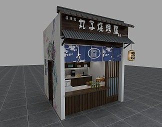 日韩店面3D模型下载