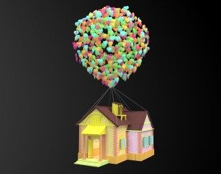 现代气球3D模型下载