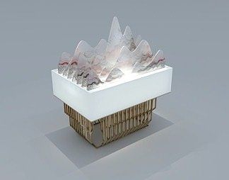 现代展示台3D模型下载