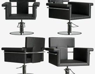 现代理发椅3D模型下载
