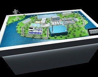 现代沙盘3D模型下载