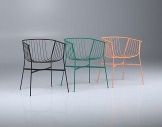 工业LOFT休闲椅3D模型下载