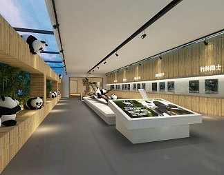 现代展厅3D模型下载