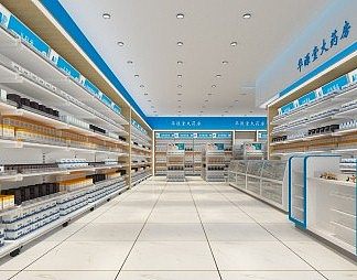 现代药店3D模型下载