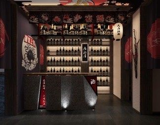 日韩酒吧3D模型下载