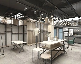 工业LOFT工作室3D模型下载