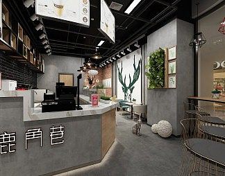 混搭奶茶店3D模型下载