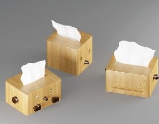 北欧纸巾盒3D模型下载