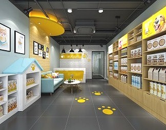 北欧宠物店3D模型下载