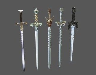 新中式剑3D模型下载