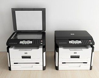 现代打印机3D模型下载