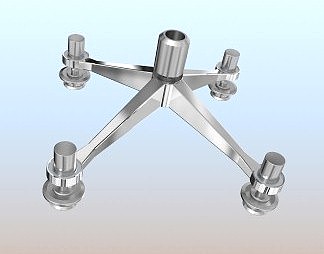 现代驳接爪3D模型下载