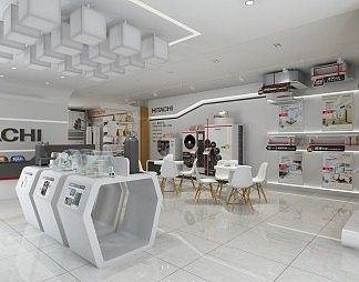 现代专卖店3D模型下载