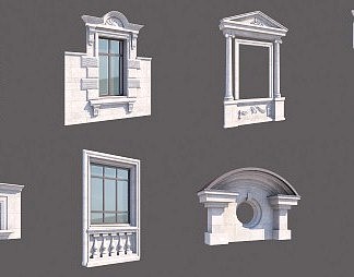 欧式构件3D模型下载