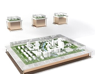 现代沙盘3D模型下载