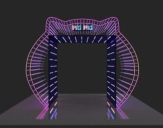 现代拱门3D模型下载