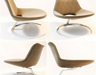 现代休闲椅3D模型下载
