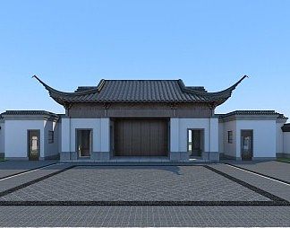 中式古建3D模型下载