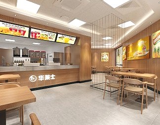 北欧汉堡店3D模型下载