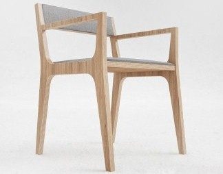 北欧餐椅3D模型下载