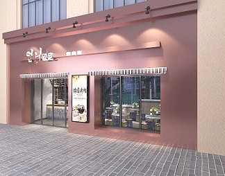 工业LOFT烤肉店3D模型下载